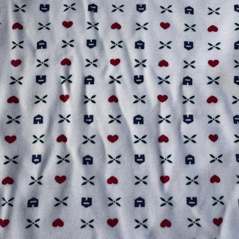 Vintage Eddie Bauer Size M White Turtleneck with Red and Blue cottagecore - Picture 8 of 8